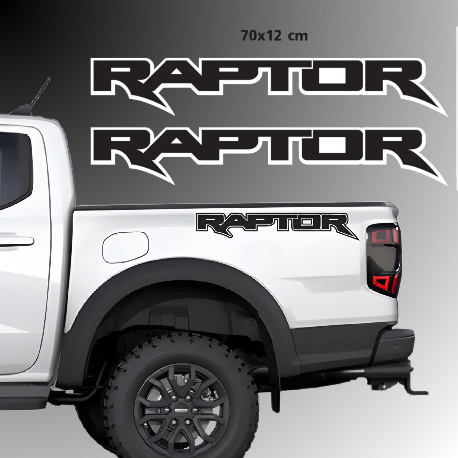 RAPTOR Graphics Decals Sticker Kit for Ford Ranger Raptor | INDICARBON