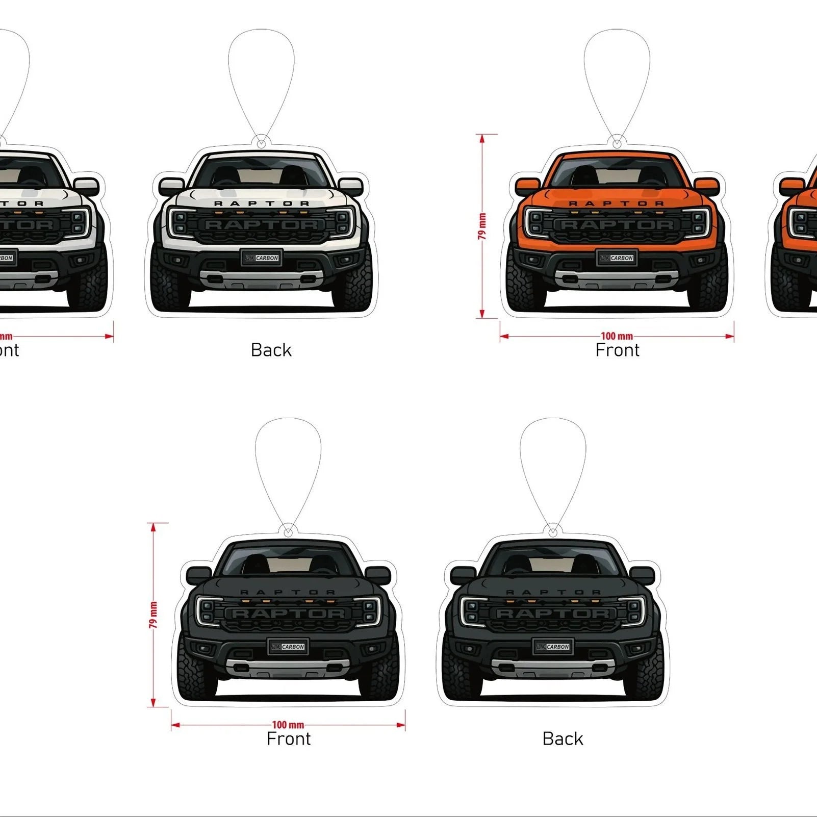 Ford Ranger Raptor | Paper Air Freshener (NEW CAR SMELL)